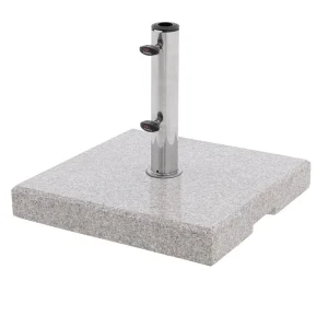 Parasollfot Life 38x38 cm lysgrå 25 kg - Doppler