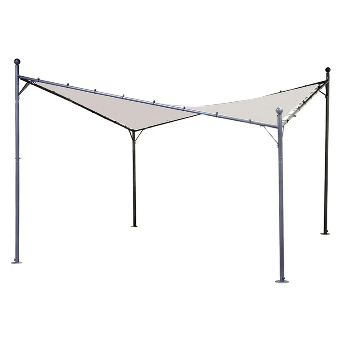 Pergolatak Berlino polyester 300x300 cm lysgrå - Siena Garden - Image 5