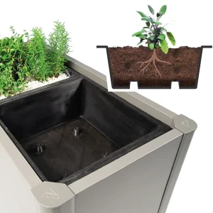 Planteinnsats Belvedere 50x50 cm plast 2 stk - Biohort