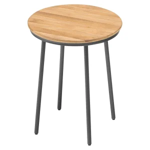 Sidebord ute Gentle aluminium/teak Ø40 cm - Kettler