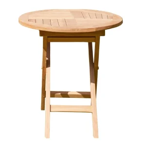 Sidebord ute Riva Ø50cm teak - LC Garden