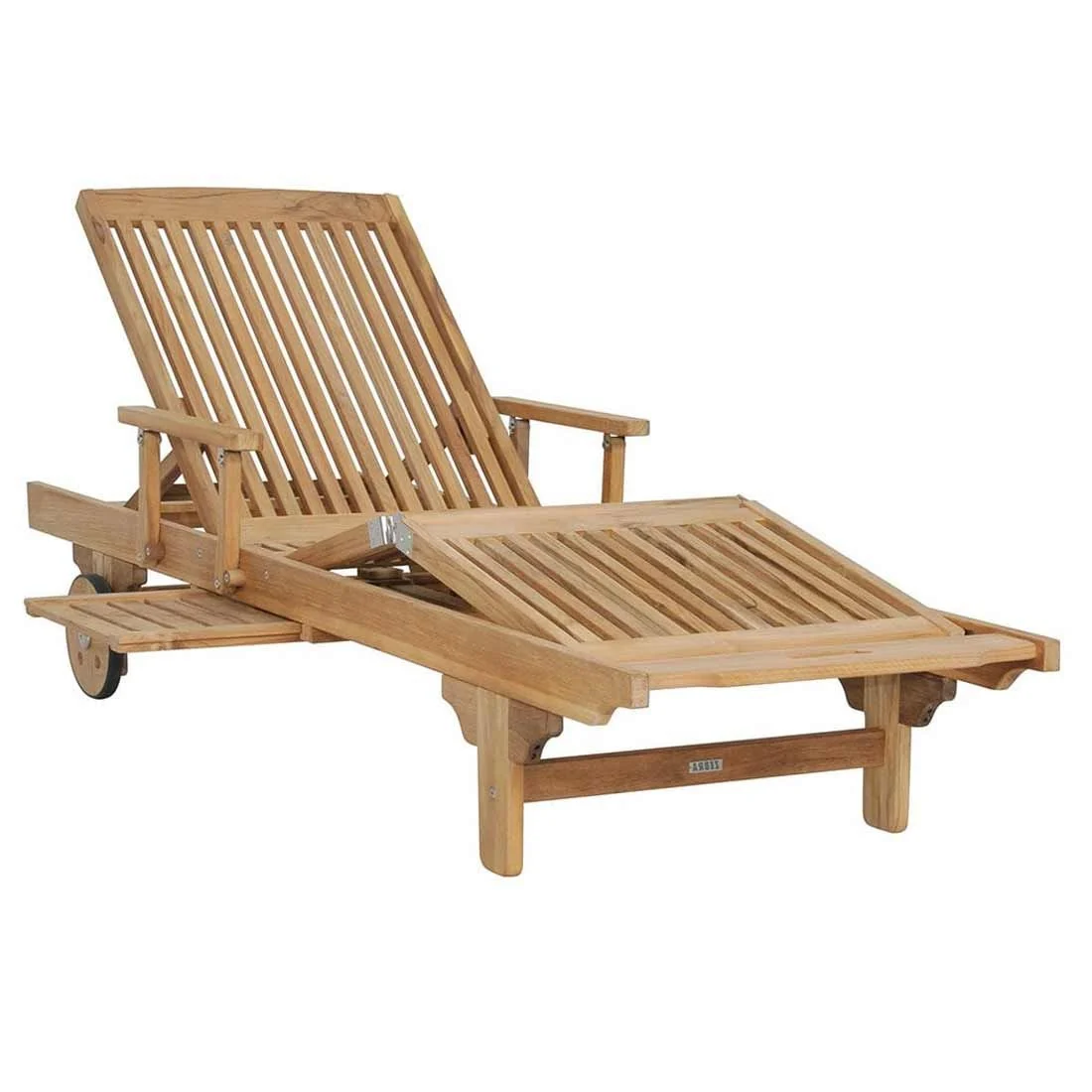 Solseng Mentor teak 62x200 cm med hjul - Zebra - Image 2