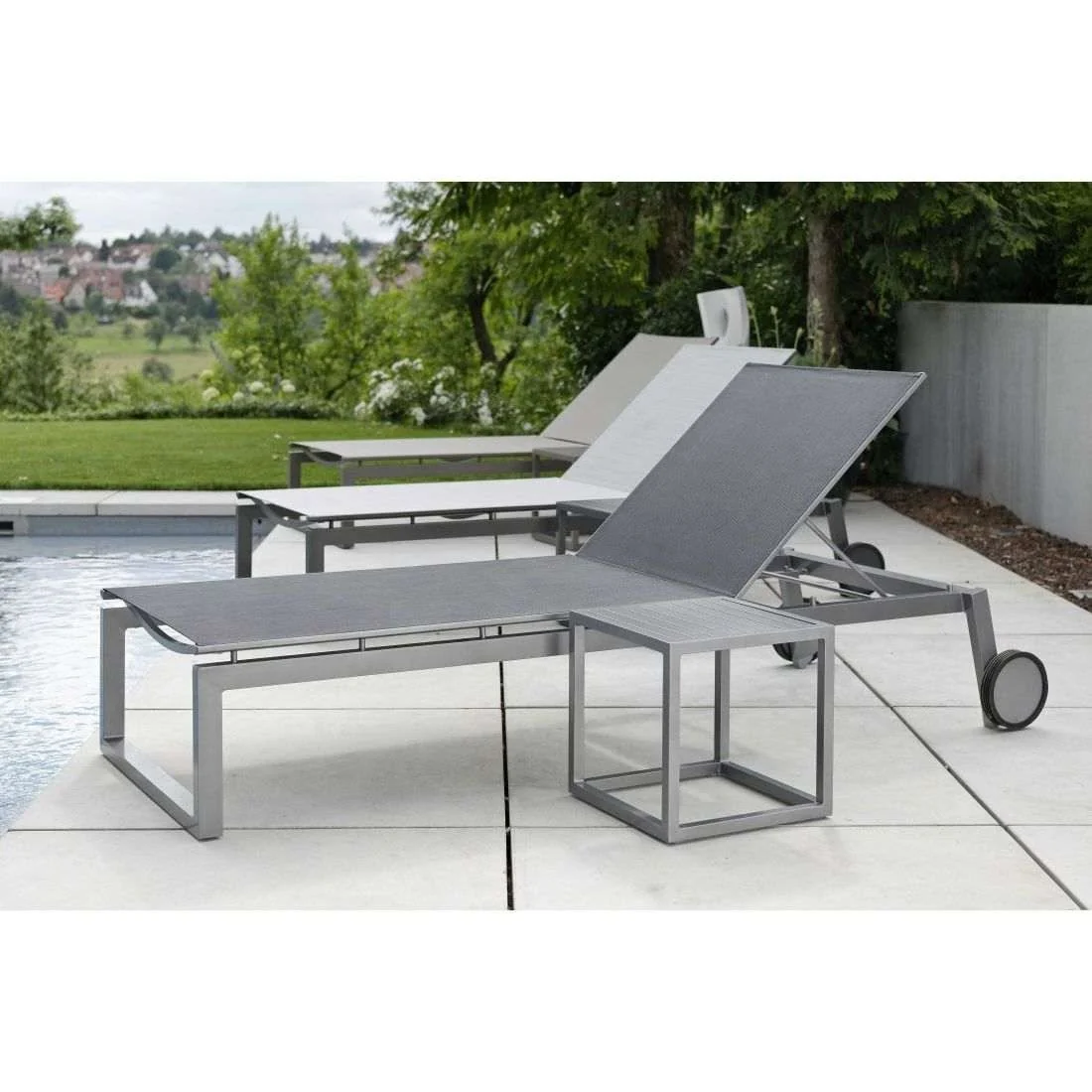 Solseng Robin aluminium/textilen 215x92 cm - Stern - Image 6