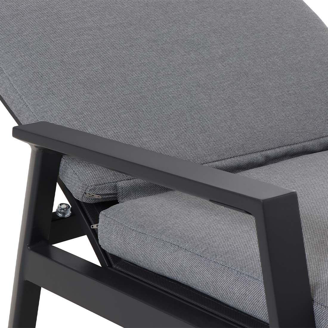 Solseng Valencia justerbar aluminium/textilen 70x154 cm - Siena Garden - Image 6