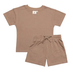 Sommersett T-shirt + shorts - Brown