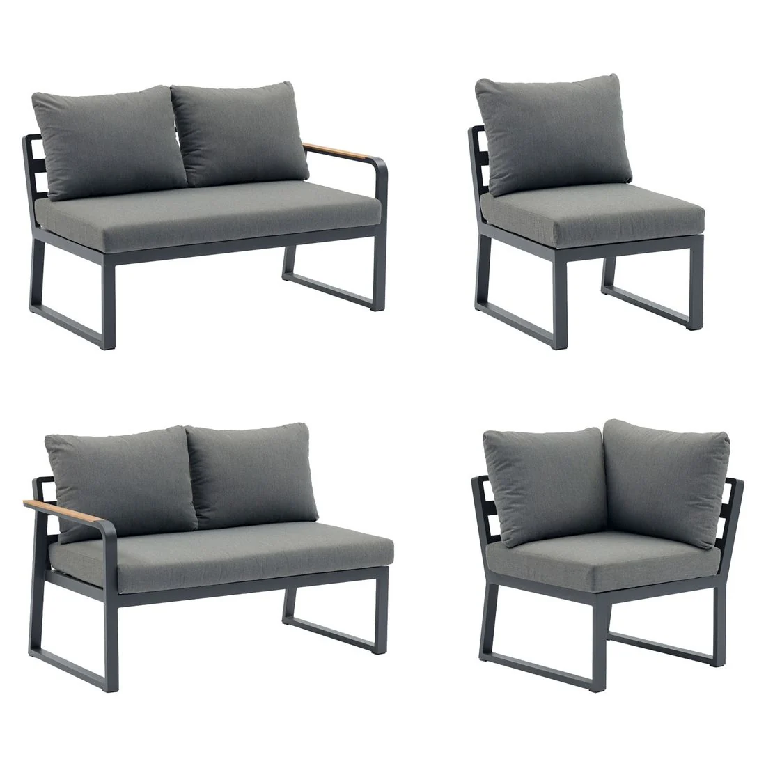 Spise-loungesett Limone aluminium/olefin antrasitt - Sungörl - Image 5