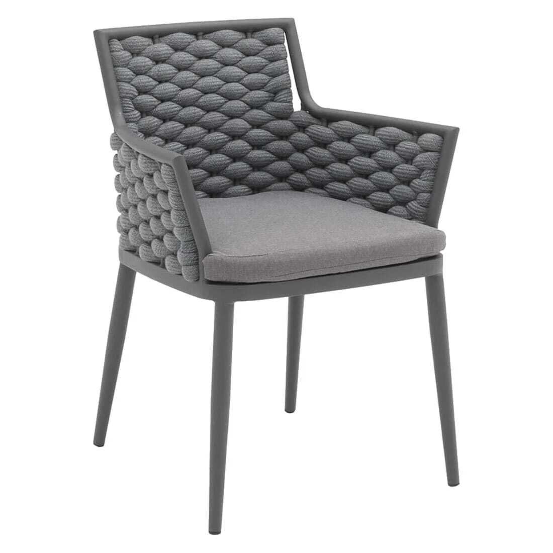 Spisesett ute Leon 7 deler aluminium og tau 240x100 cm - OUTLIV. - Image 5