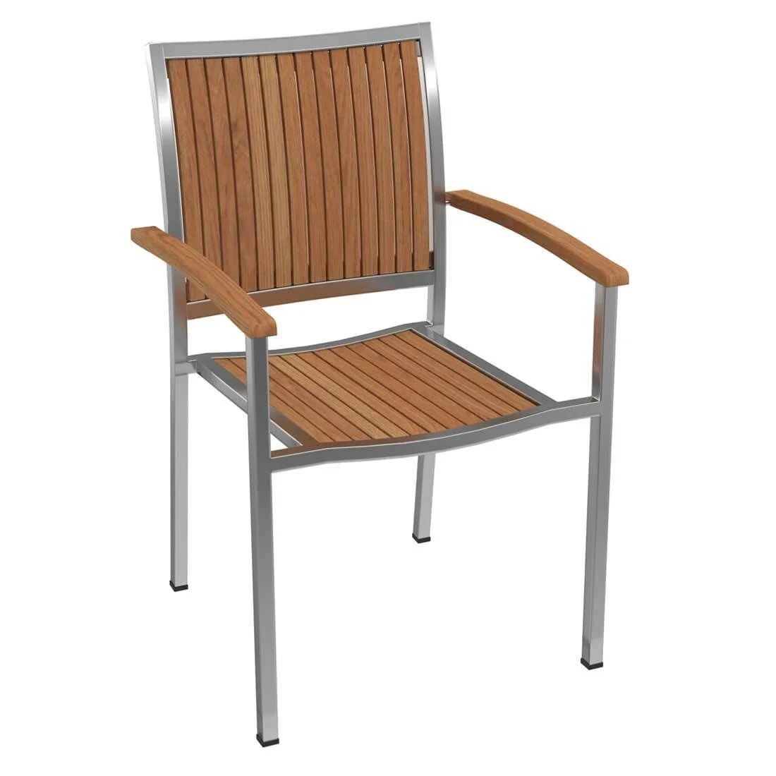 Spisesett ute Pasadena 4 plasser, teak/rustfritt stål 180/240 cm - OUTLIV. - Image 4