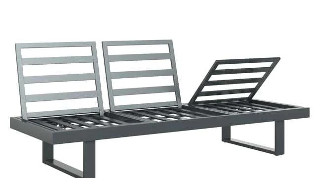 Spisesofa ute Atlanta aluminium 210x73 cm - OUTLIV. - Image 2