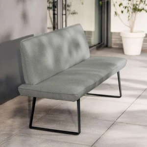 Spisesofa ute Elba stål/olefin 160 cm - Niehoff