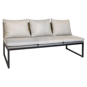 Spisesofa ute Tammo aluminium/textilen 180 cm - Stern