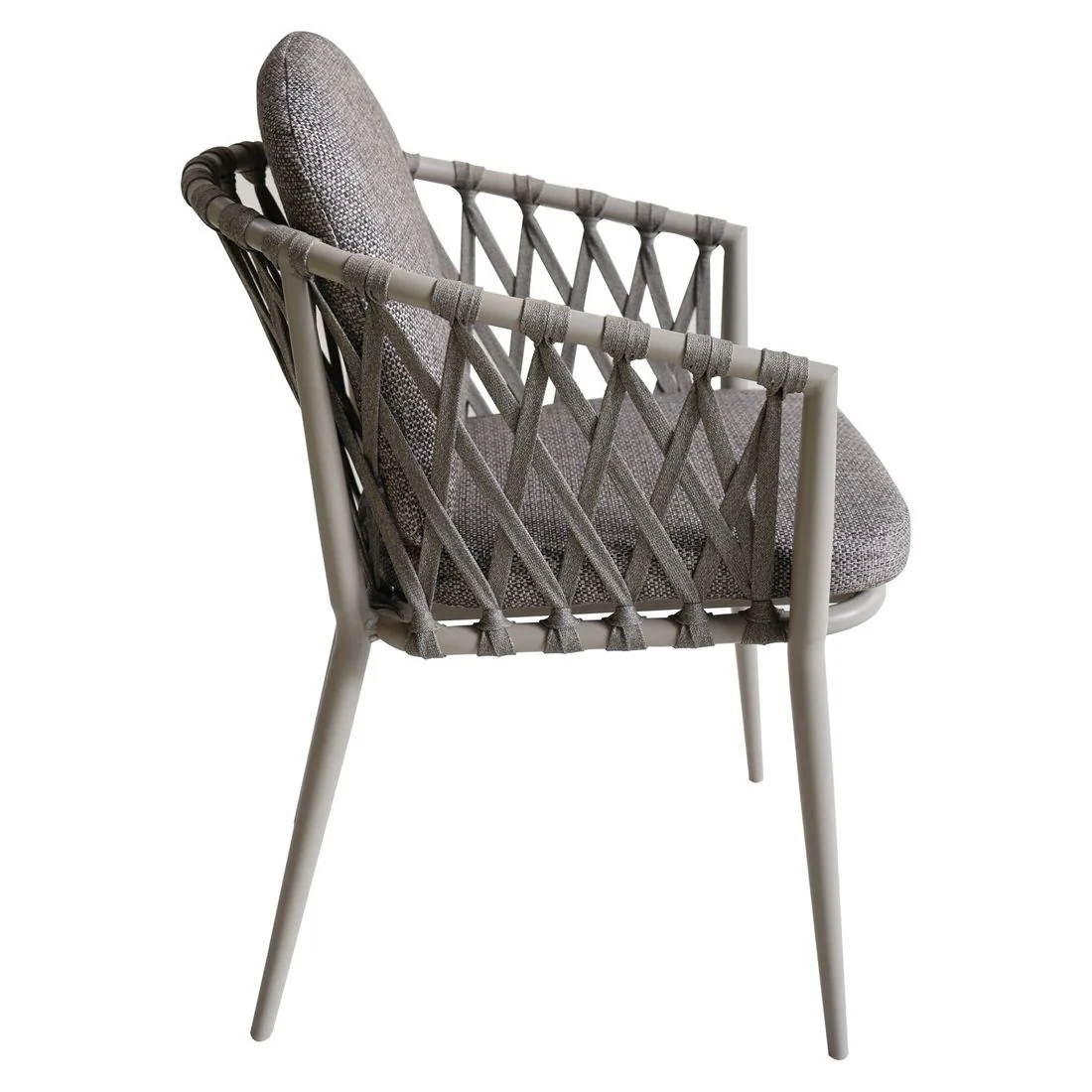 Stabelstol ute Cairns aluminium med puter 56x60 cm - OUTLIV. - Image 6