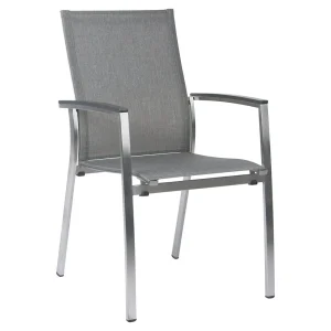 Stabelstol Mika rustfritt stål/textilen 56x63 cm - Stern