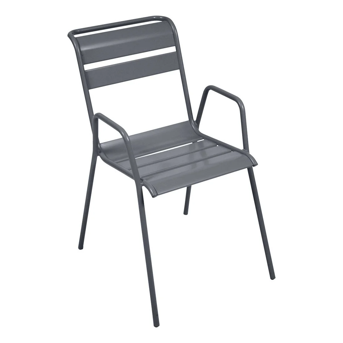Stabelstol ute Monceau stål 52x63 cm antrasitt - Fermob - Image 2