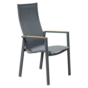 Stabelstol Palau aluminium/textilen 62x66 cm - LifestyleGarden