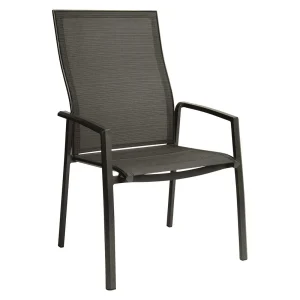 Stabelstol ute Kari Plus aluminium/textilen 68x70 cm - Stern