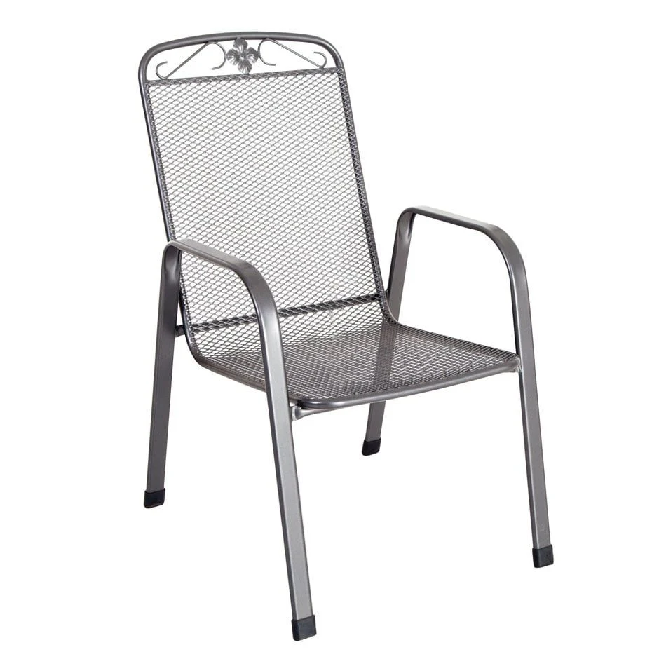 Stabelstol ute Savoy streckmetall 57x75 cm - MWH - Image 2