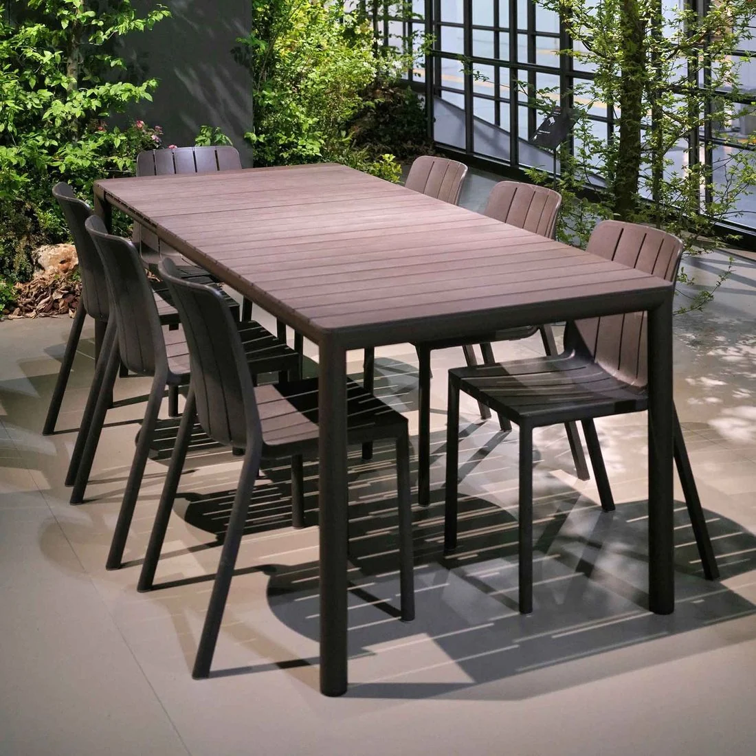 Stabelstol ute Tiberina plast 50x56 cm - Nardi - Image 7