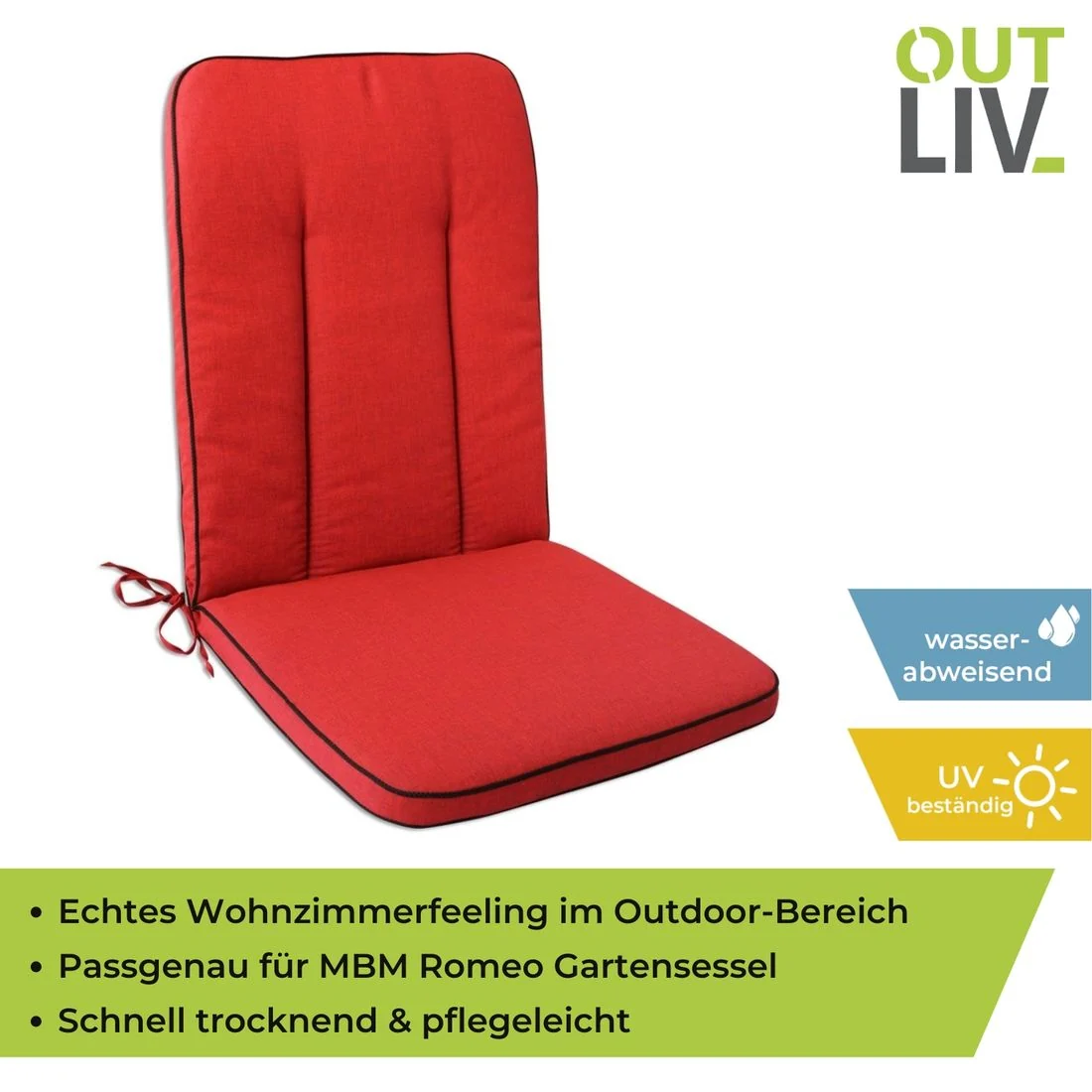 Stolpute Romeo Elegance mellomrygg 48x109 cm olefin - OUTLIV. - Image 4