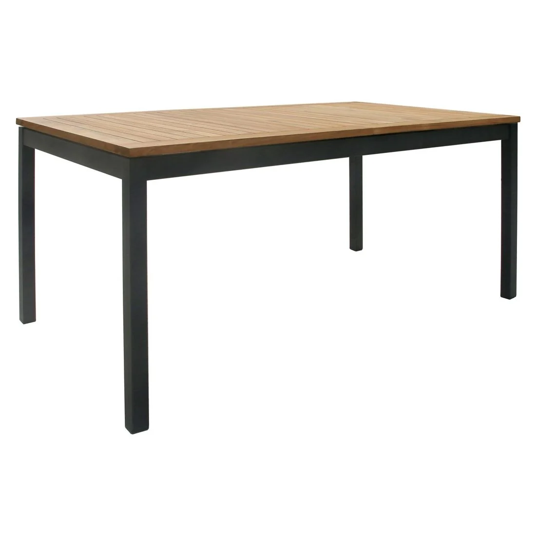Uttrekkbart hagebord Alpha 150/210x90 cm aluminium/teak - OUTLIV.
